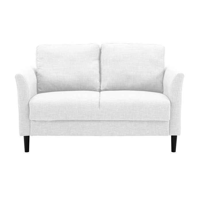 Winston Porter Felices 53.14" Linen Fabric Loveseat, Mini Sofa Loveseat